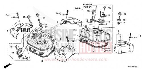 COUVERCLE DE CULASSE VT750CSD de 2013